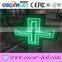 high waterproof IP65 single geren 3D animation led cross leddisplay outdoor led cross pharmacy display led cross sign
