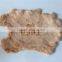 tanned rabbit fur skin, dyed color