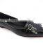 hot sell comfortable pointed toe buckle flat shoes