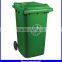 eco-friendly 120 liter 2 wheeled garbage trash bin