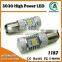 2016 newest 3030 high power series LED S25 1157 BAY15D car bulb with projector