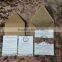 Burlap and Lace Kraft Bridal Shower Ivory Pearl Rustic Wedding Invitation