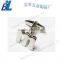 Special knotted iron cuff link with nickel plating