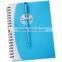 promotional plastic cover spiral a4 size notebook graph paper notebook