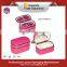 high quality red color round leather box