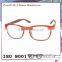 Multicolored heat transfer foil pattern plastic reading optical glasses