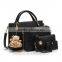 Fashion Women Messenger Bags Handbags PU Leather Female Bag 4 piece 1 Set