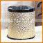 European household kitchen trash creative fashion leather double bedroom hotel barrel basket bucket container shipping