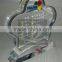 custom clear flower shape acrylic awards/trophies/souvenir with base