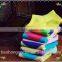 Women happy cotton socks school color block ankle socks custom logo socks wholesale in zhuji