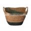 High quality water hyacinth basket,water hyacinth storage basket with handle