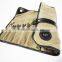 Custom high quality waxed canvas leather tool roll bag