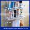 factory supply 2 layers aluminium metal bath rack wall mount bathroom shelf for towel