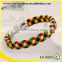 braided leather bracelet for girls, color leather bracelets