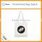 Black and white simple logo Ecological cotton canvas tote bags                        
                                                                                Supplier's Choice