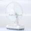 Solor rechargeable portable emergency light fan