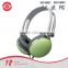 Newest adjustable circumaural 3.5mm over-ear stereo headphone with water transferring design