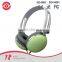promotional music headphone headset with water transferring design from China factory