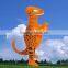 cheap high quality pvc inflatable animal display,orange pvc dinosaur toys