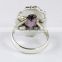 Love Lyrics !! Bezel Setting Amethyst 925 Sterling Silver Ring, Indian Silver Jewelry Supplier, Silver Jewelry India