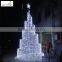 Beautiful holiday time outdoor decoration led christmas tree light white christmas tree felt decoration christmas tree