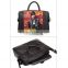Hot Sell Italian Trendy Men Coffee Weaving Pattern Top Layer Leather 14 inch Laptop Briefcase Shoulder Bag