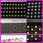 hot sell elastic belts with hotfix rhinestone motif for dress clothes iron on round studs