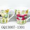 Cheap sale fine bone china tea cups with decals V-shape and hand bulk packing