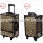 makeup case lights mirror professional makeup trolley case beauty case with pattern