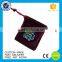 Printing logo custom velvet jewelry bag for metal lapel pin badges