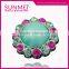 Hot Sale New Products for 20mm Rhinestone Plastic Flower Buttons for Garments