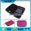 pink pu leather cover eva charger travel case with carabiner