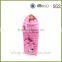 pink wholesale women's knit hat and scarf sets knit hat with ball top