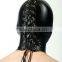 Geschlossene Kopfmaske Vegan mit Nasenloch / Lederhaube Ledermaske / Gimp mask