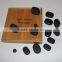 Chinese body health care Basalt Stones for 34PCS Carved Hot Stones Massage