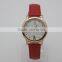 Fashion Brand Design Camellia Watch Promotion Gift Leather Women Watch for Ladies Waterproof