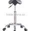 Supercute hot sale fashion style fabric office saddle chair Foshan Haiyue Furniture Made