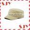 Wholesale flat top blank fashion military cap hat from China