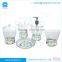 Taiwan Manufacturer High Quality Tumbler Lotion Dispenser Cotton Jar Soap Dish Acrylic Bathroom Supplies