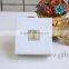 Unique engagement ring boxes with beaded name plate of I