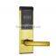 stainless steel digital hotel card lock with ANSI mortise
