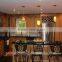 American kitchen cabinet with solid wood doors and granite countertop