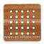 Hot-sale bamboo cup coaster mat and pad with holder