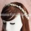 10MM festival bridal round pearl head crowns wedding bead wreath headband with knot ribbon for hair accessories jewelry