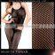 Sexy hot mature halter neck fishnet crotchless bodystocking