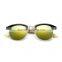 plastic and alloy frame with handmade temple wholesale bamboo sunglasses