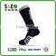 Well Pattern Black Cotton Sports Socks