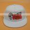 Fashion 5 panel snapback cap/hat white