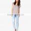 High quality Cloud Wash women Skinny Jeans (LOTX250)