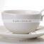 Wholesale All Size Plain White Color Custom Design Tea Coffee Cup Saucer Porcelain
